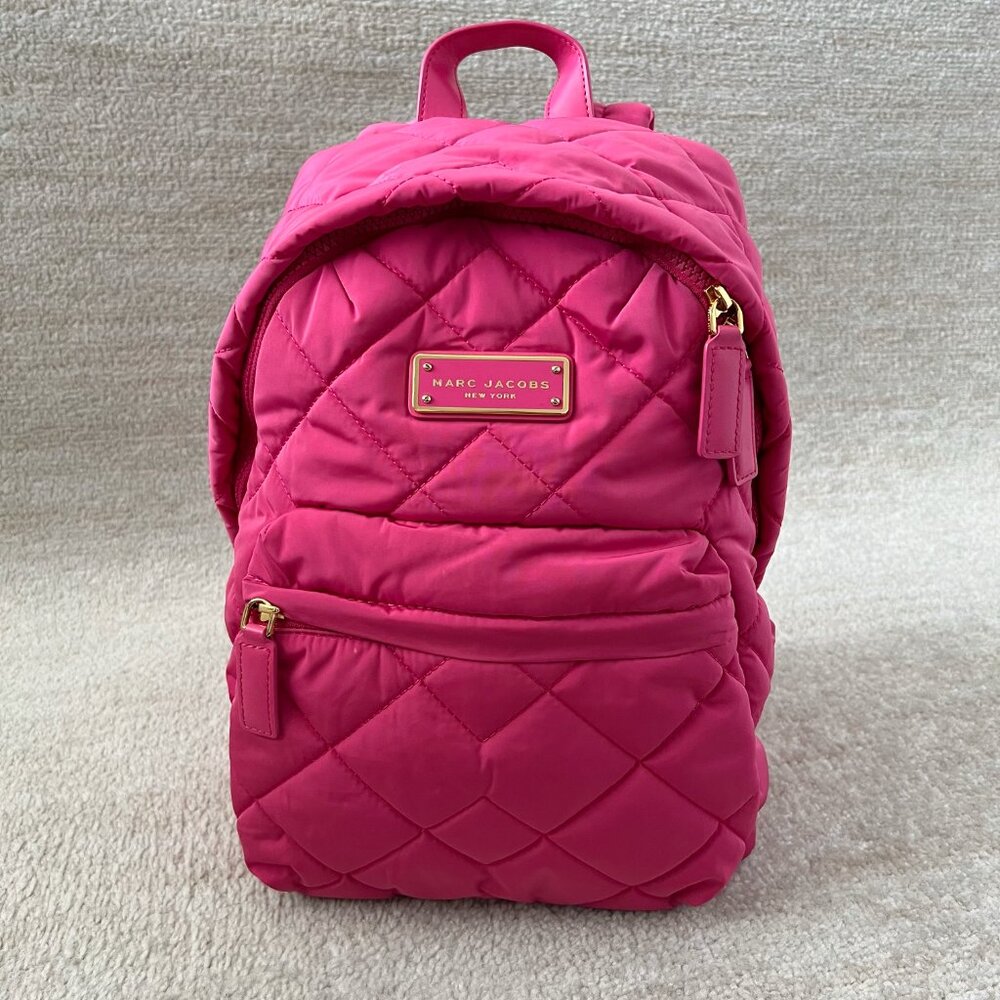 Marc Jacobs Fuchsia Quilted Mini Backpack